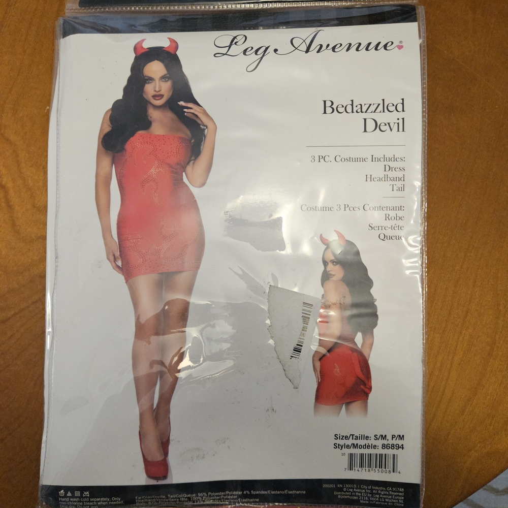 Leg Avenue Red Bedazzled Devil Costume